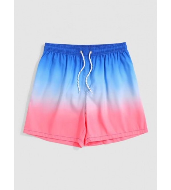 Ombre Print Vacation Shorts