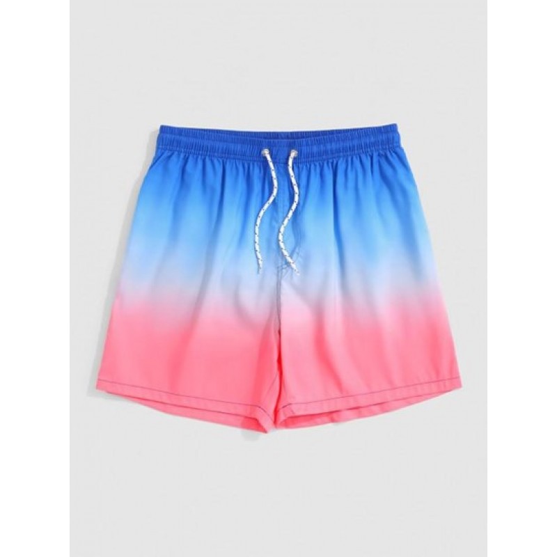 Ombre Print Vacation Shorts