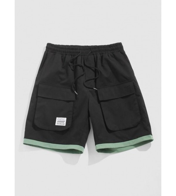 Colorblock Streetwear Cargo Shorts