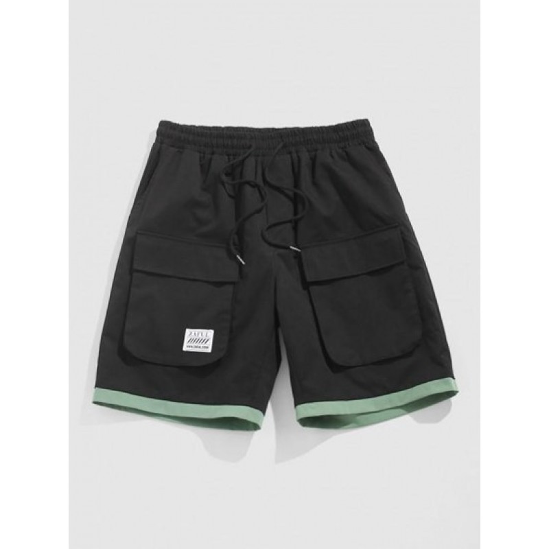 Colorblock Streetwear Cargo Shorts