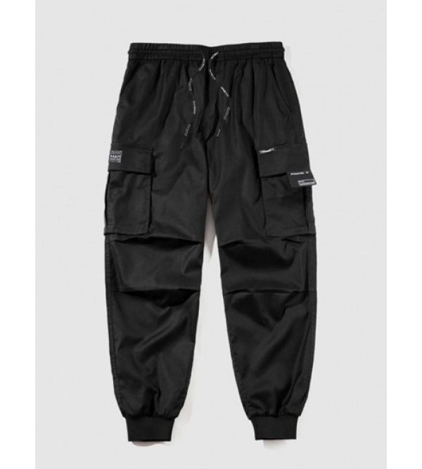 Patch Design Jogger Cargo Pants