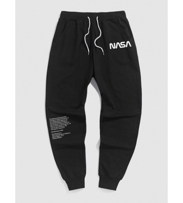 Graphic Letter Printed Sport Jogger Pants