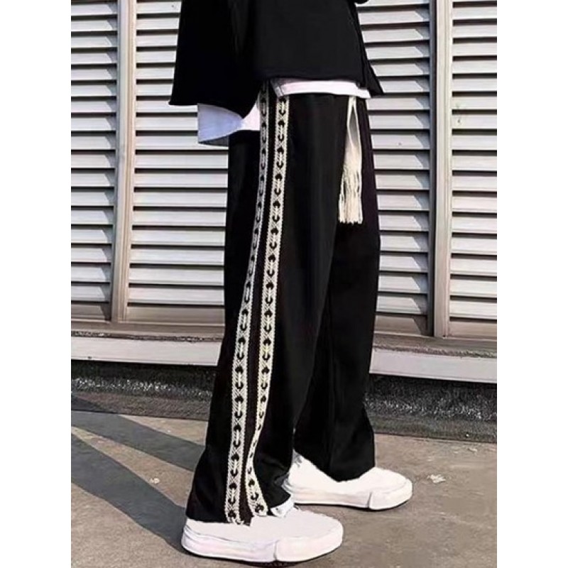 Drawstring Woven Tape Sides Pants