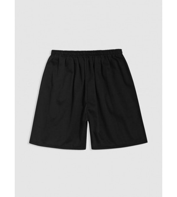 Japanese Character Coconut Palm Graphic Shorts