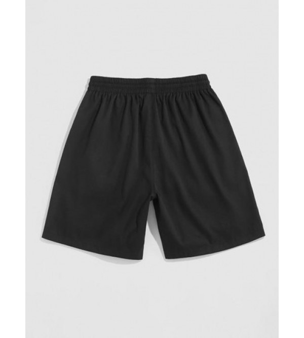 Smile Graphic Zip Cargo Shorts