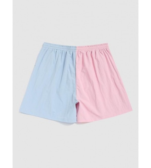 Two-tone Drawstring Casual Shorts Two-tone Drawstring Casual Shorts