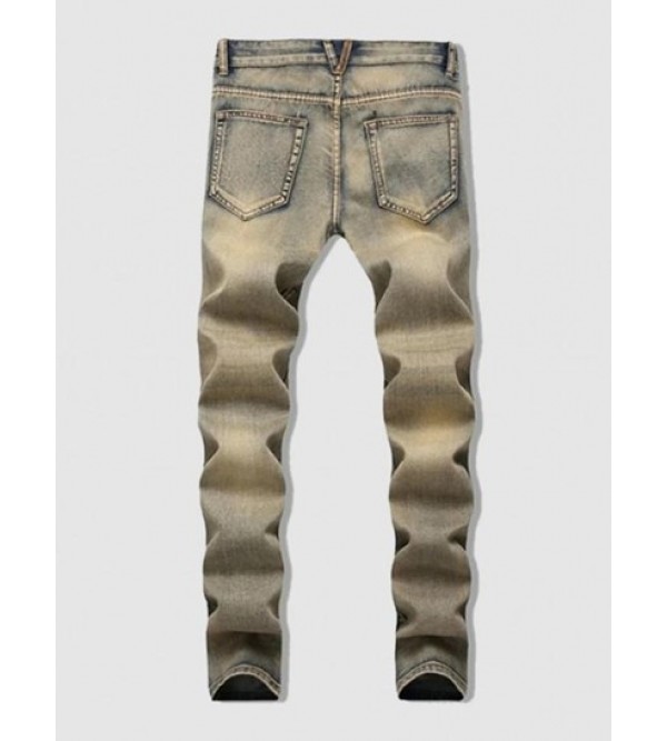 Retro Ripped Casual Denim Jeans Retro Ripped Casual Denim Jeans