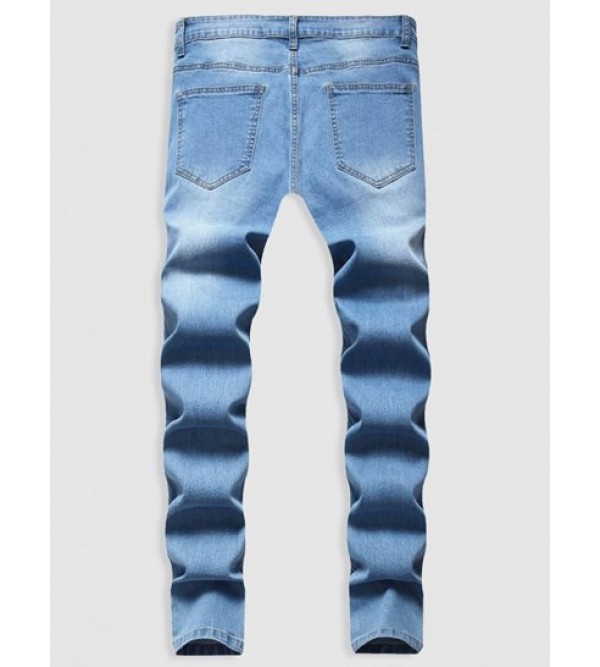 Casual Destroyed Frayed Jeans Casual Destroyed Frayed Jeans
