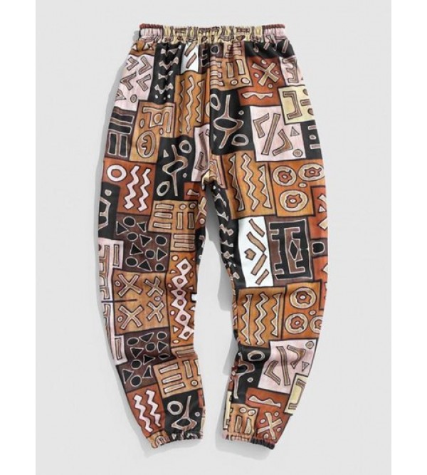 Ethnic Printed Jogger Sweatpants Ethnic Printed Jogger Sweatpants