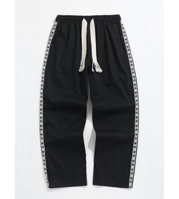 Drawstring Woven Tape Sides Pants
