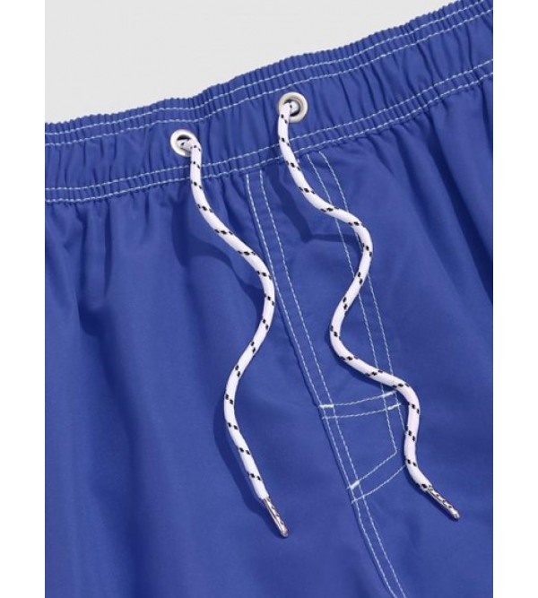 Multi Pockets Stitching Patched Drawstring Cargo Shorts Multi Pockets Stitching Patched Drawstring Cargo Shorts