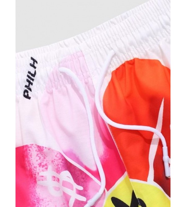 Naughty Miser Face Flower Shorts