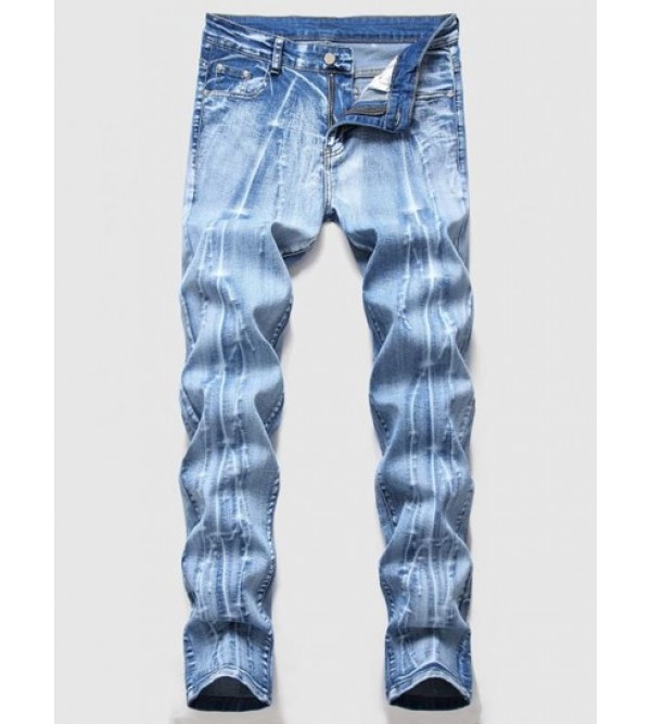 Branch Pattern Light Wash Jeans Branch Pattern Light Wash Jeans