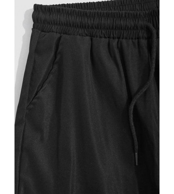 Multi-pocket Drawstring Leg Cargo Pants Multi-pocket Drawstring Leg Cargo Pants