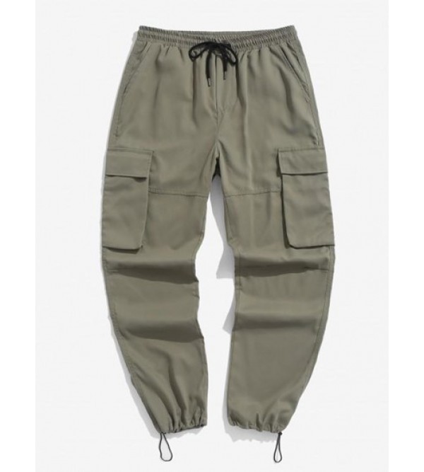 Toggle Drawstring Streetwear Jogger Cargo Pants