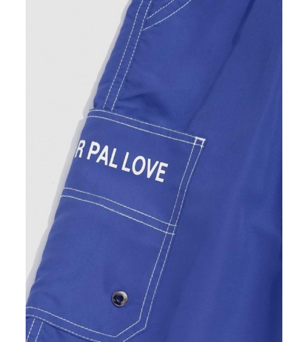 Multi Pockets Stitching Patched Drawstring Cargo Shorts Multi Pockets Stitching Patched Drawstring Cargo Shorts