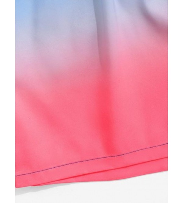 Ombre Print Vacation Shorts