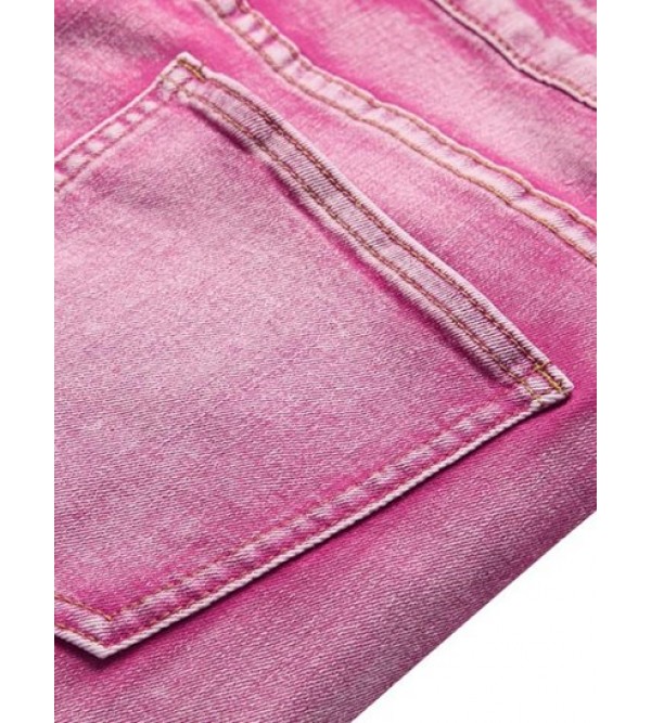 Distressed Stretchy Zipper Fly Jeans Distressed Stretchy Zipper Fly Jeans