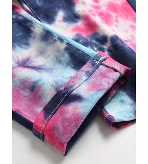 Tie Dye Straight Jeans