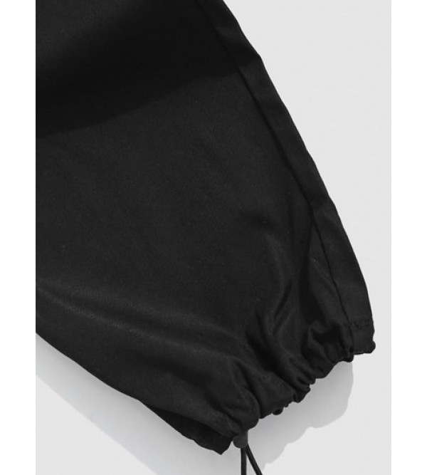 Multi-pocket Drawstring Leg Cargo Pants Multi-pocket Drawstring Leg Cargo Pants