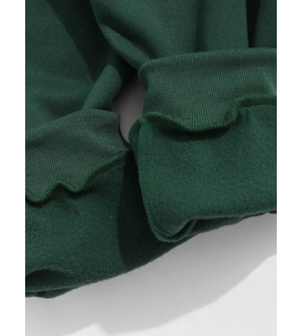 Fleece-lined Solid Color Jogger Sweatpants Fleece-lined Solid Color Jogger Sweatpants